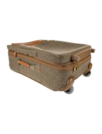 Hartmann Leather-Trimmed Rolling Suitcase