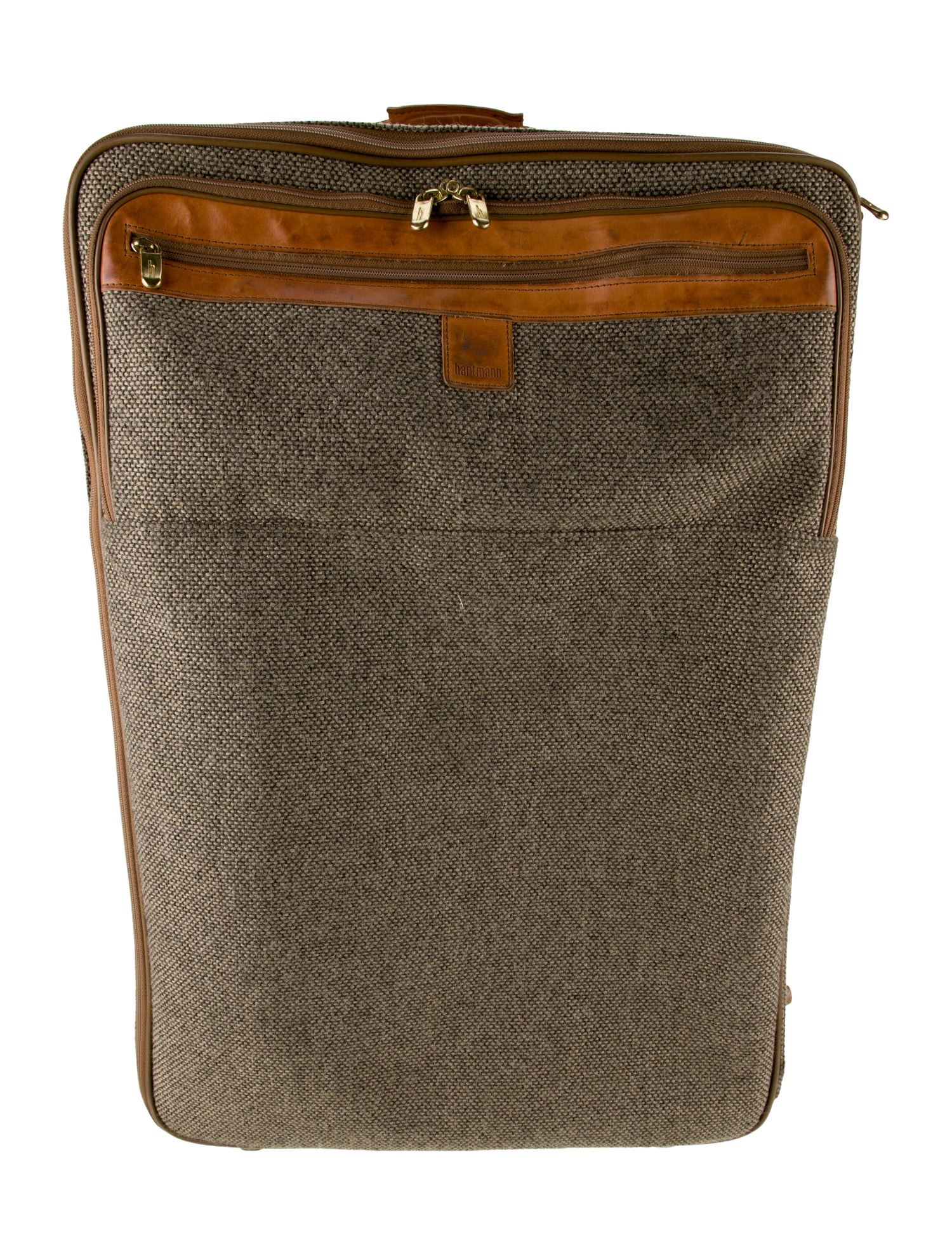 Hartmann Leather-Trimmed Suitcase