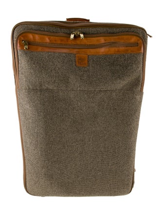 Hartmann Leather-Trimmed Suitcase