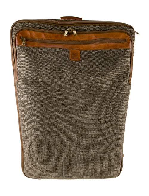 Hartmann Leather-Trimmed Suitcase