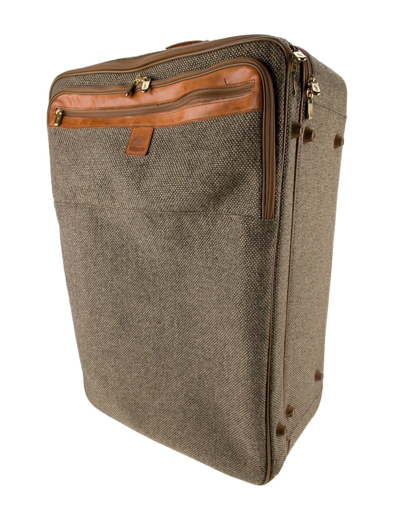 Hartmann Leather-Trimmed Suitcase