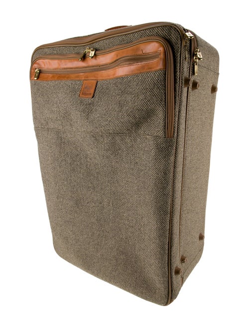 Hartmann Leather-Trimmed Suitcase