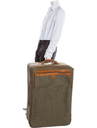 Hartmann Leather-Trimmed Suitcase