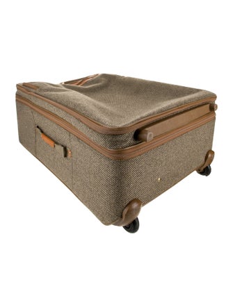 Hartmann Leather-Trimmed Suitcase