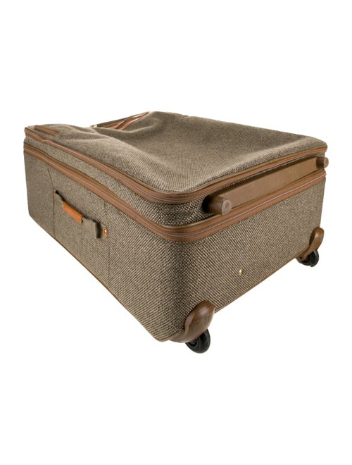 Hartmann Leather-Trimmed Suitcase
