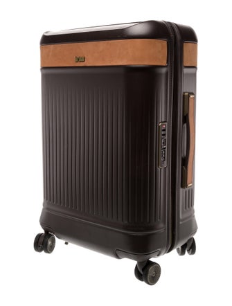 Hartmann Leather Trim Embellished Hard Case Suitcase