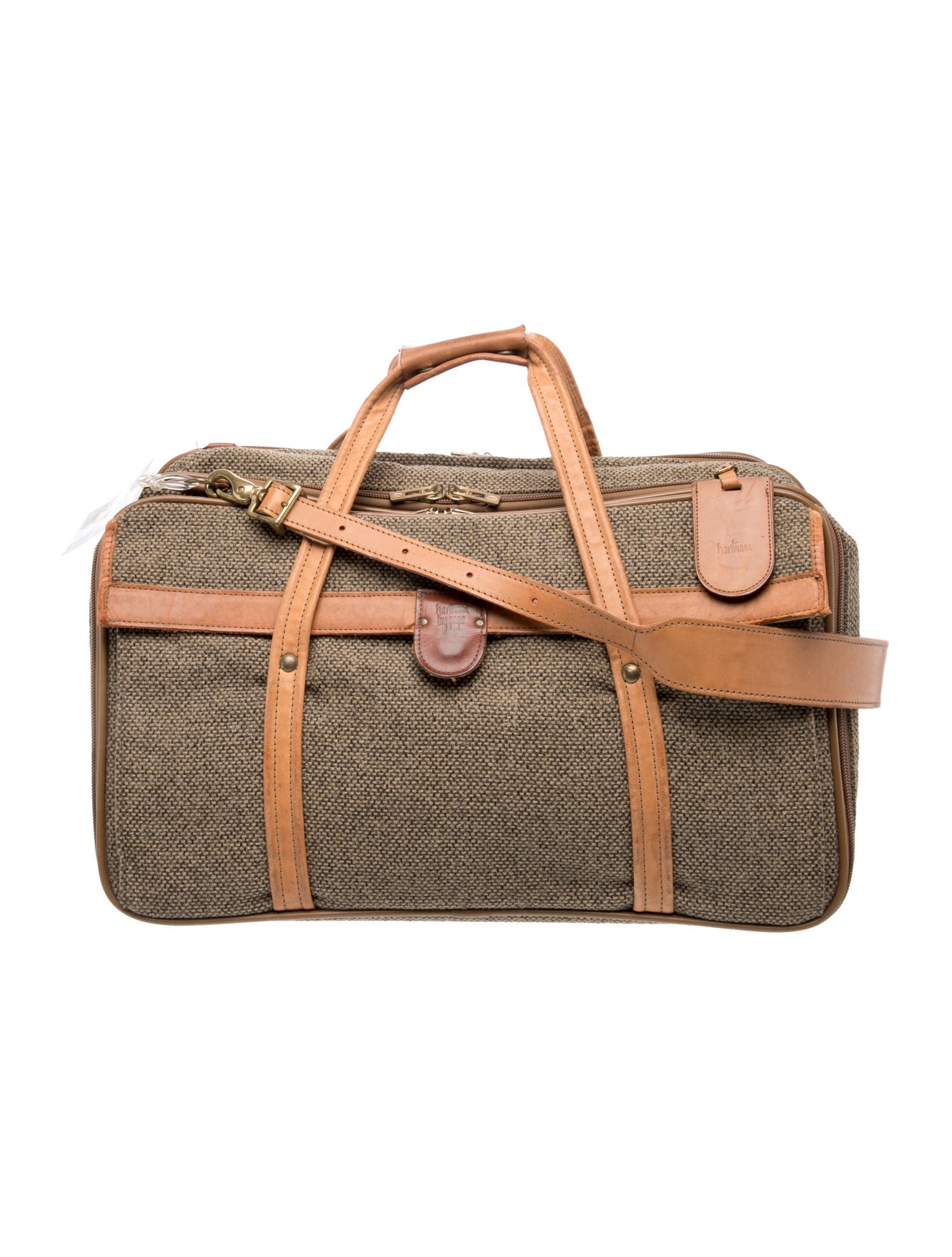 Hartmann Brown Tweed Carry-On