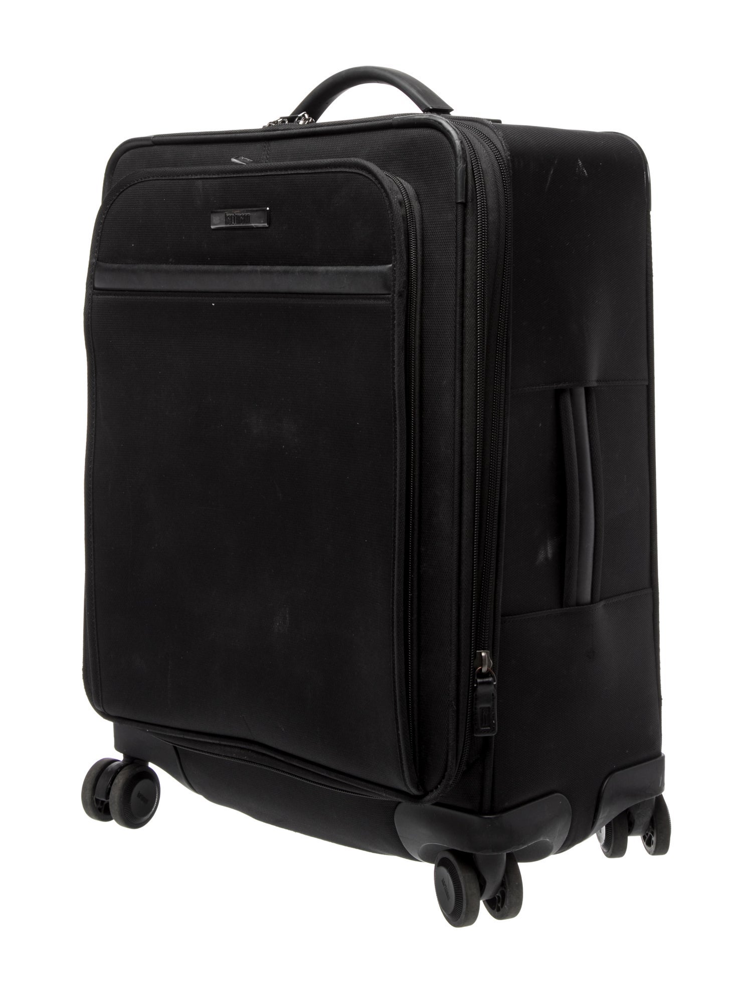 Hartmann Nylon Leather-Trimmed Suitcase