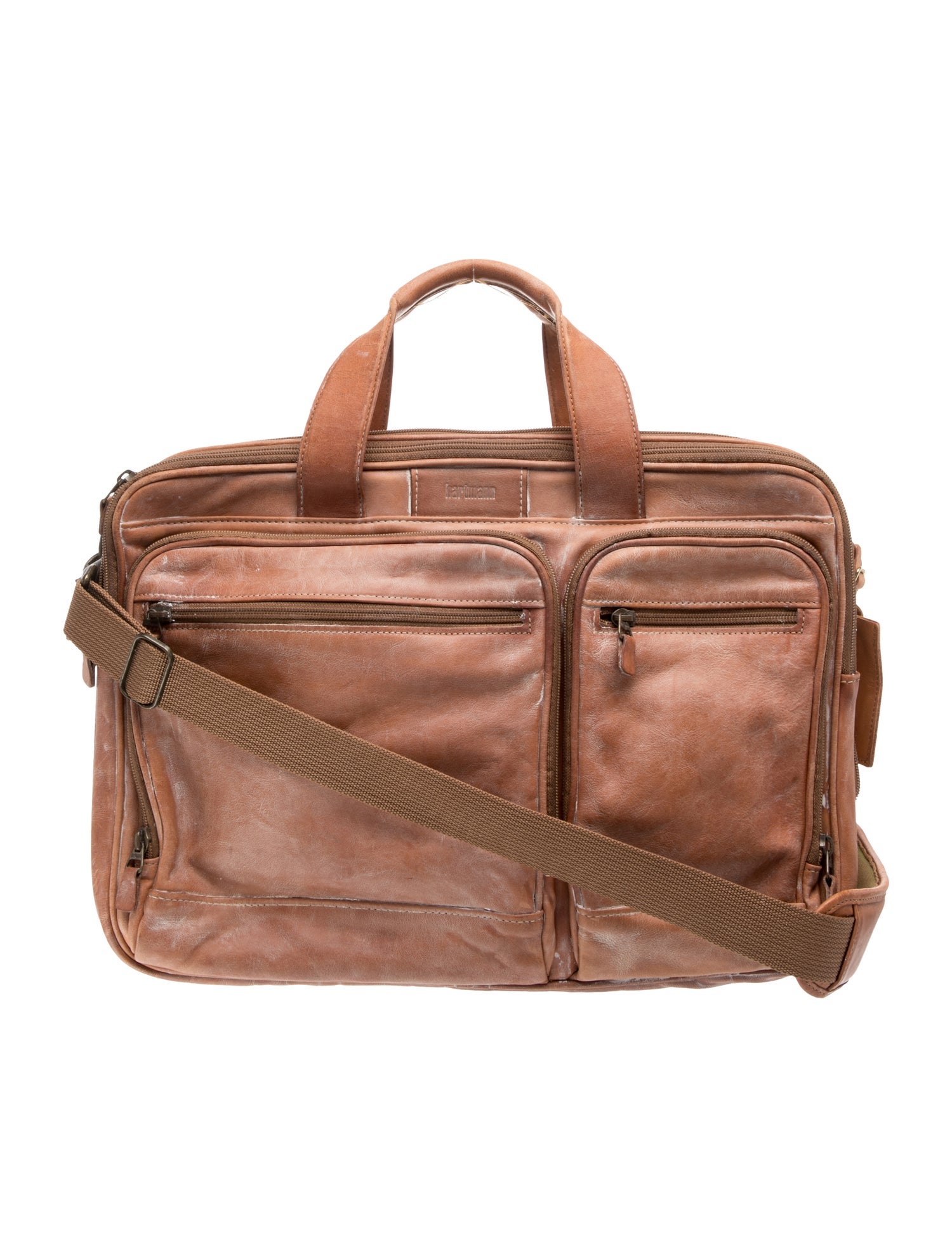 Hartmann Leather brown Hartmann carry on bag