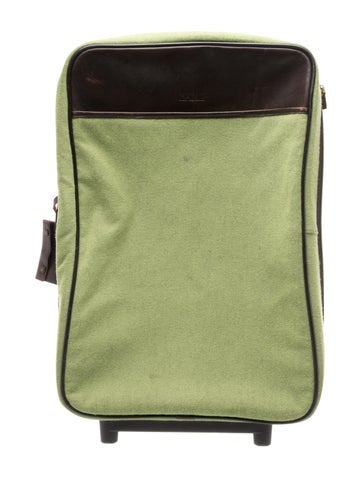 Pre-owned Hartmann Green Canvas Suitcase