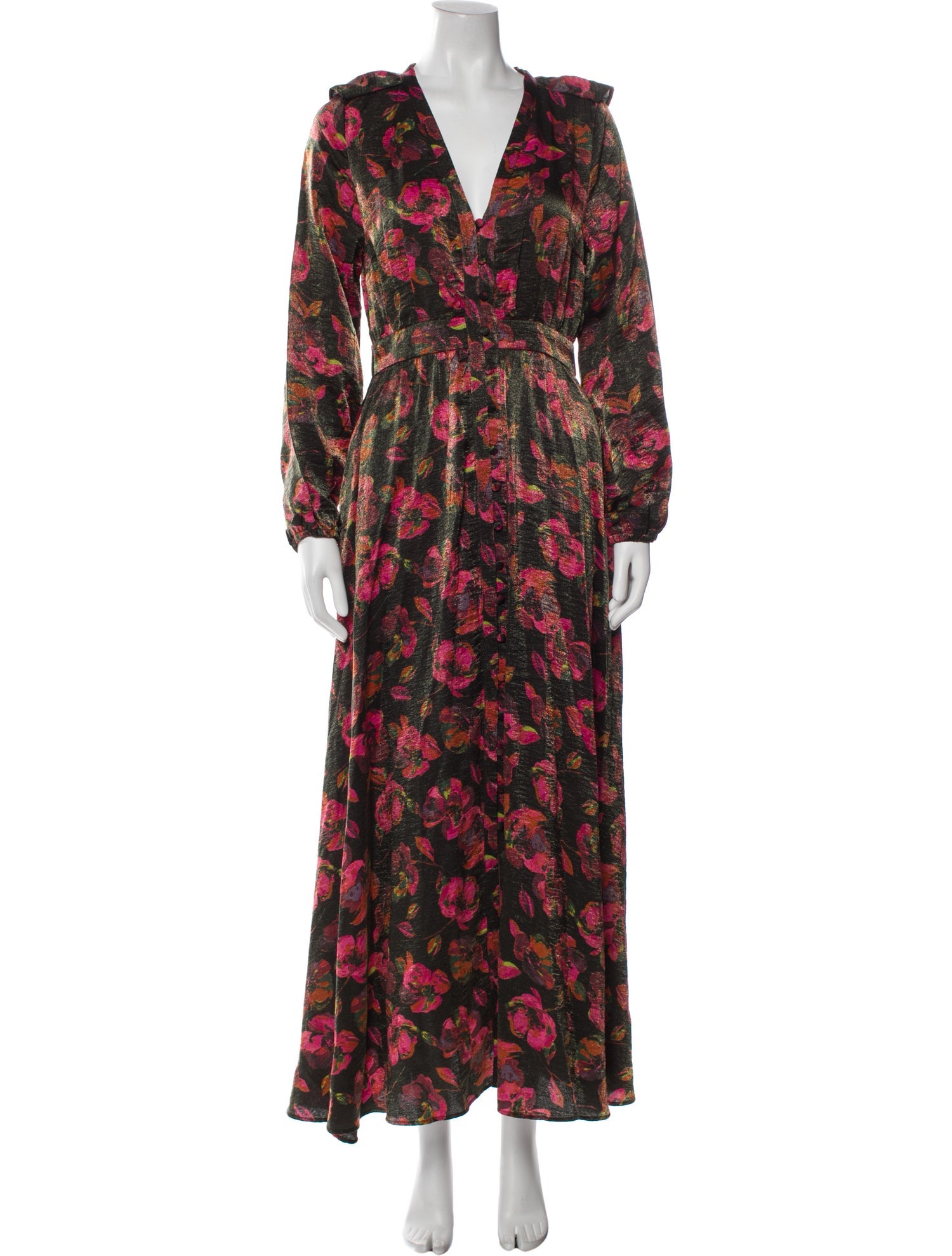 Høst & Vår Floral Print Long Dress