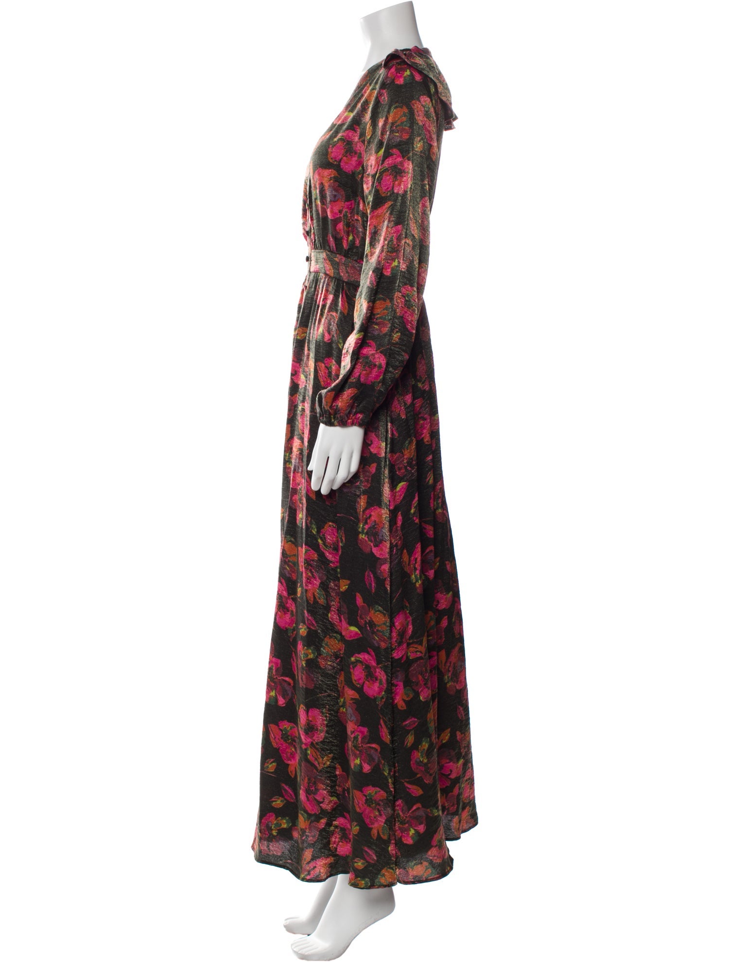 Høst & Vår Floral Print Long Dress