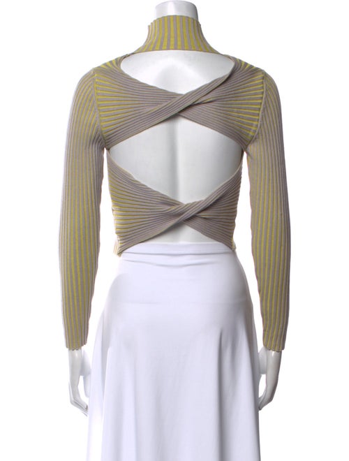 Høst & Vår Mock Neck Long Sleeve Crop Top