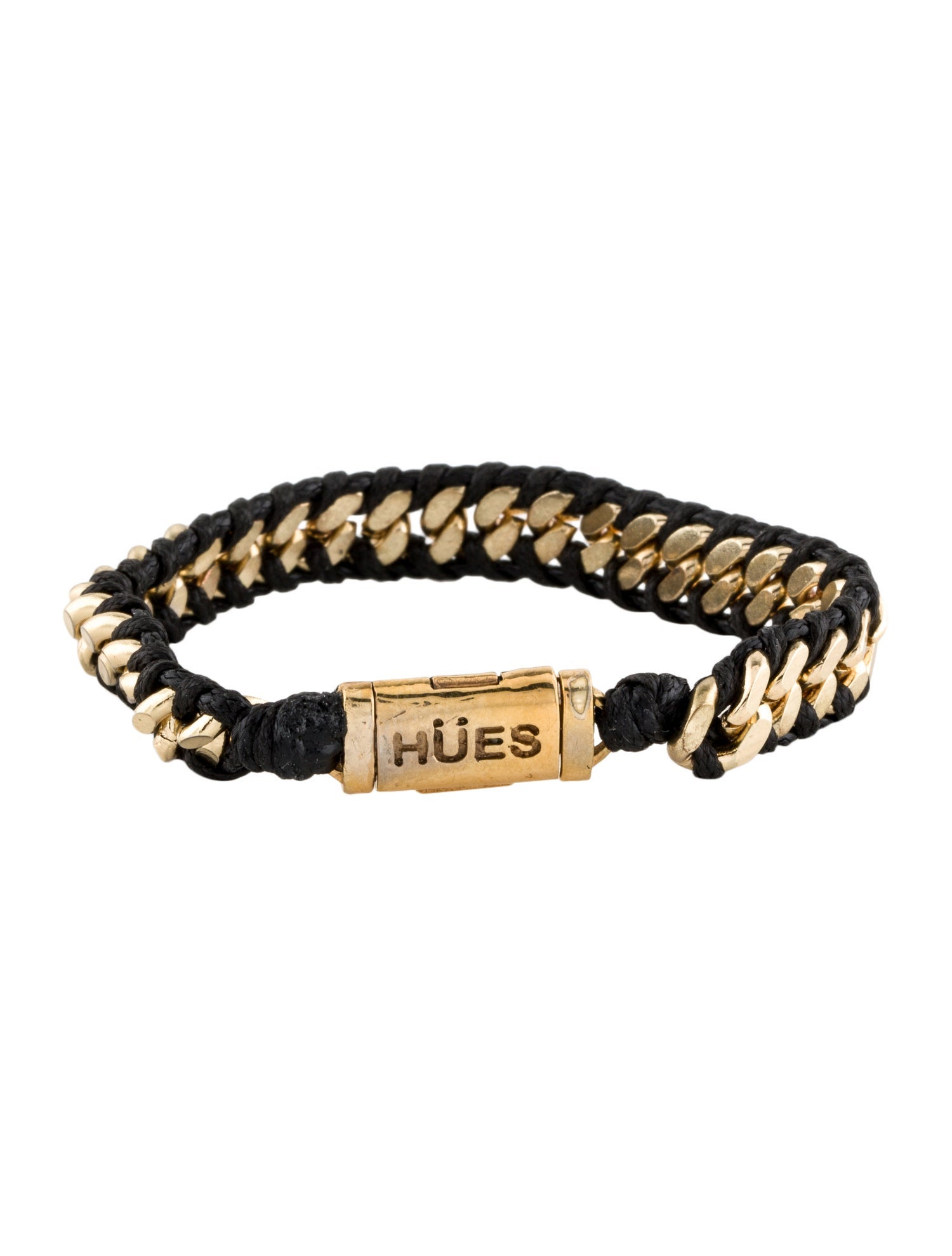 Hües Woven Min Cuban Link Bracelet