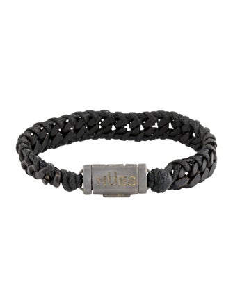 Hües Woven Mini Cuban Link Bracelet