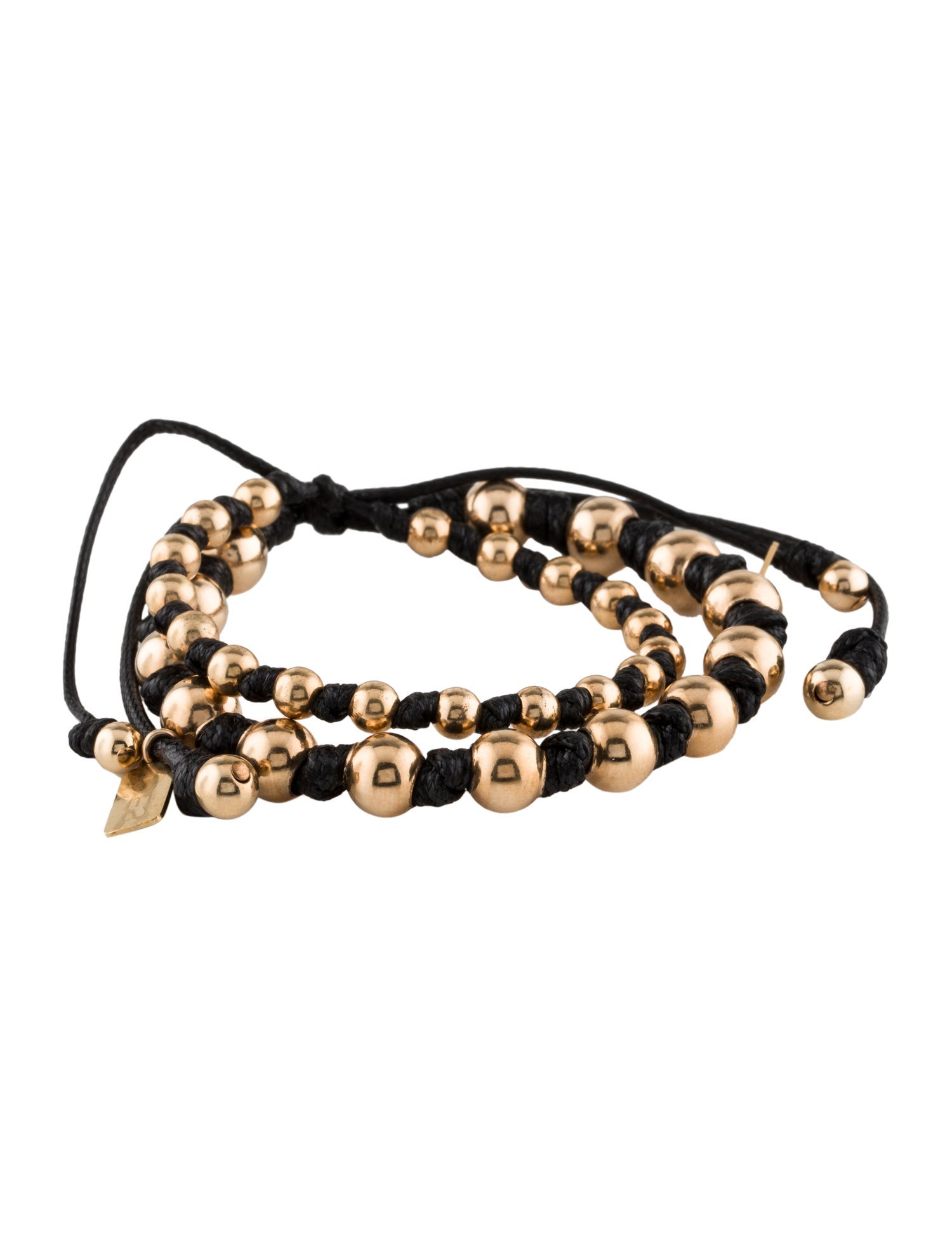 Roxanne Assoulin Resin Set Of Seven Bead Bracelet GoldTone Metal