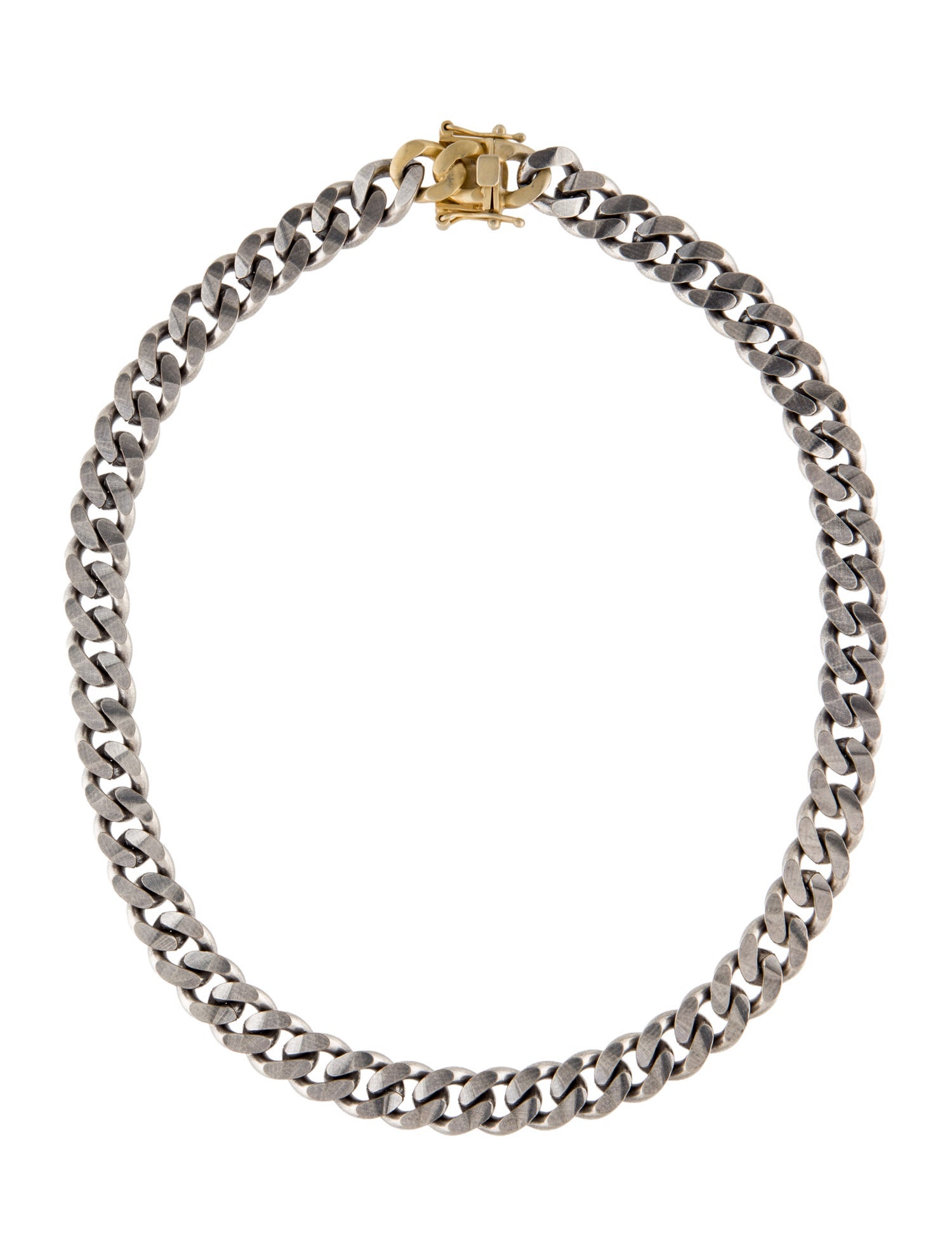 Hües Two-Tone Box Clasp Chain Necklace