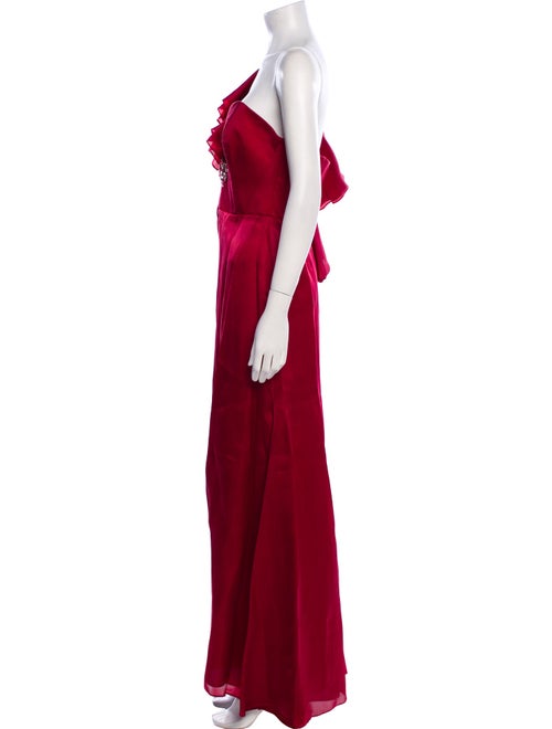 Hugo Espina One-Shoulder Long Dress