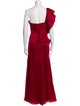 Hugo Espina One-Shoulder Long Dress