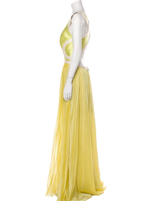 Hugo Espina Scoop Neck Long Dress