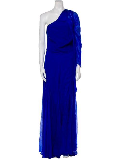 Hugo Espina One-Shoulder Long Dress