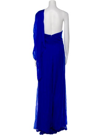 Hugo Espina One-Shoulder Long Dress