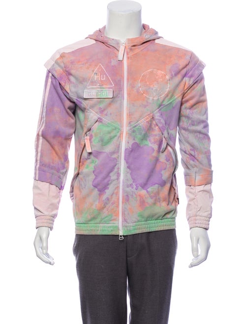 Human Made Tie-Dye Zip-Up Sweatshirt orange