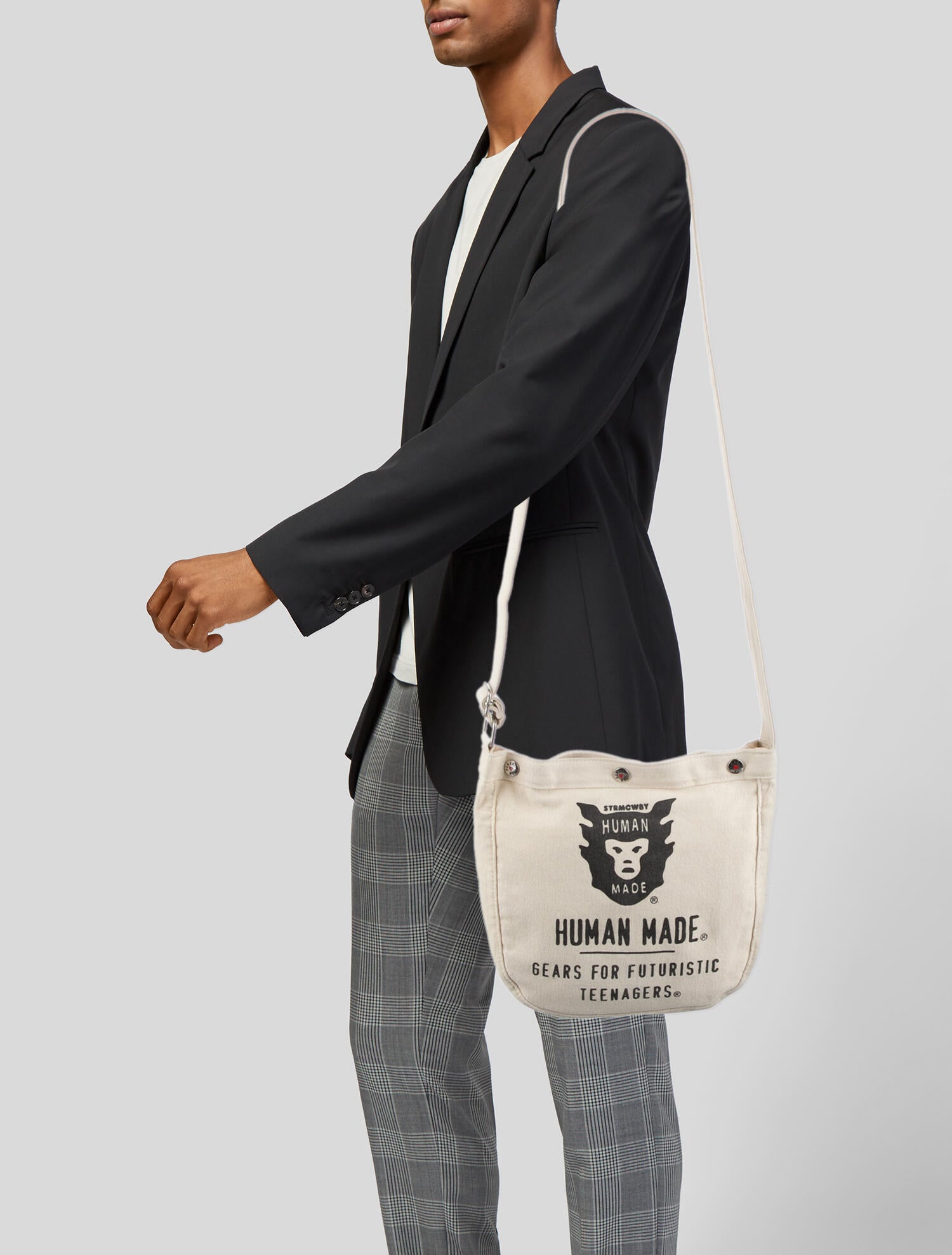 Human Made Dry Alls Canvas Shoulder Bag - Neutrals Totes, Bags