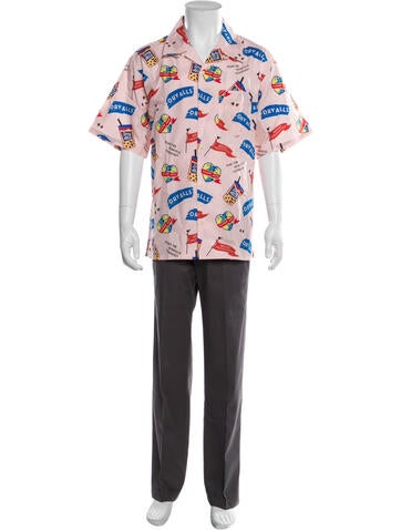 Human Made Casual Shirts Graphic Print Short Sleeve Shirt XXL