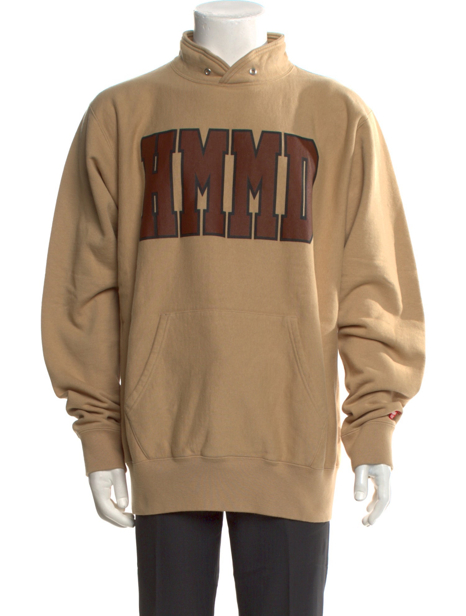 Human Made Mock Neck Logo Graphic Print Sweatshirt
