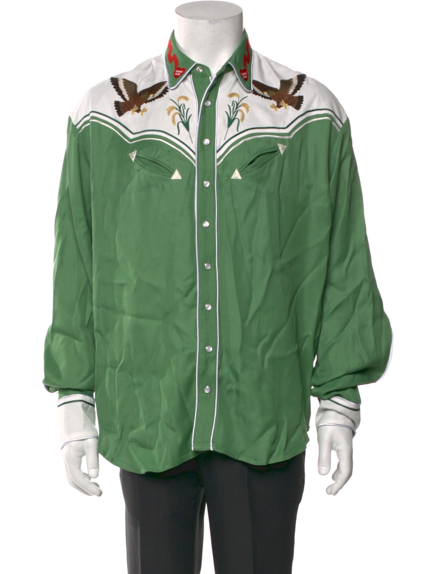 Human Made Graphic Print Long Sleeve Western Shirt