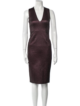 Hunter Bell V-Neck Midi Length Dress