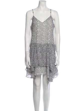 Hunter Bell Printed Mini Dress