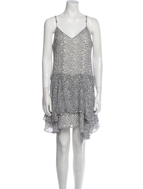 Hunter Bell Printed Mini Dress