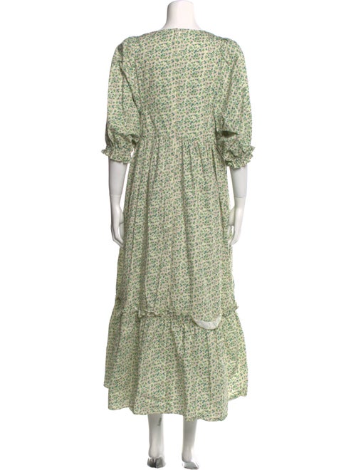 Hunter Bell Floral Print Long Dress