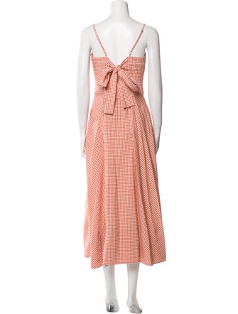 Hunter Bell Plaid Print Long Dress