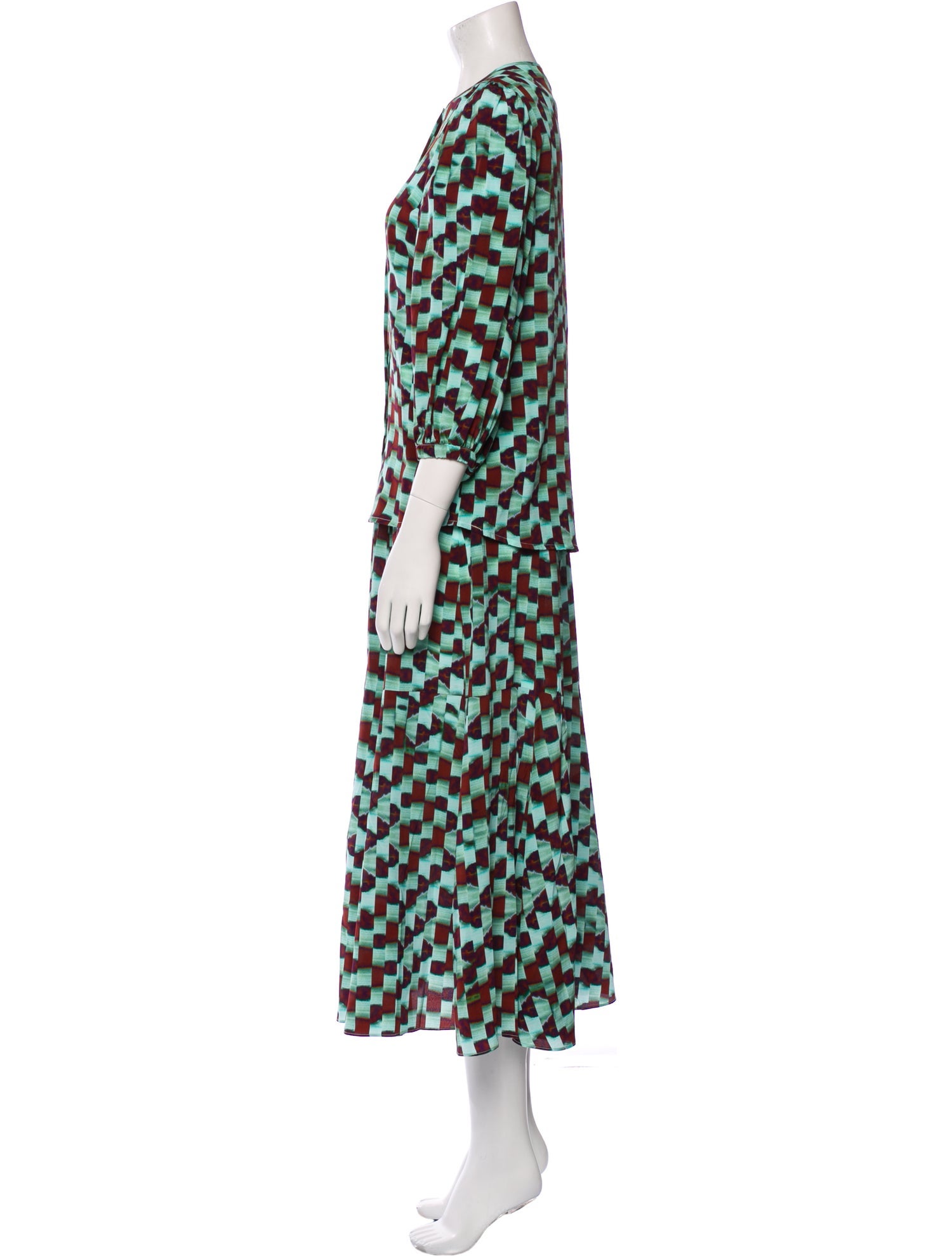 Hunter Bell Silk Printed Skirt Set