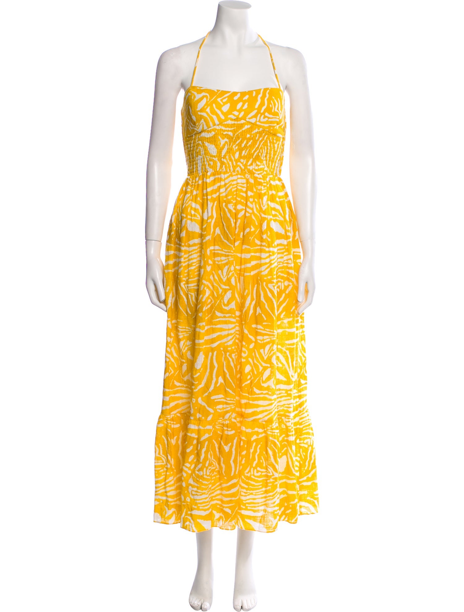 Hunter Bell Printed Midi Length Dress