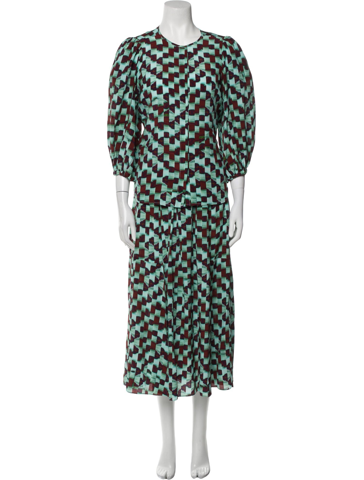 Hunter Bell Silk Printed Skirt Set