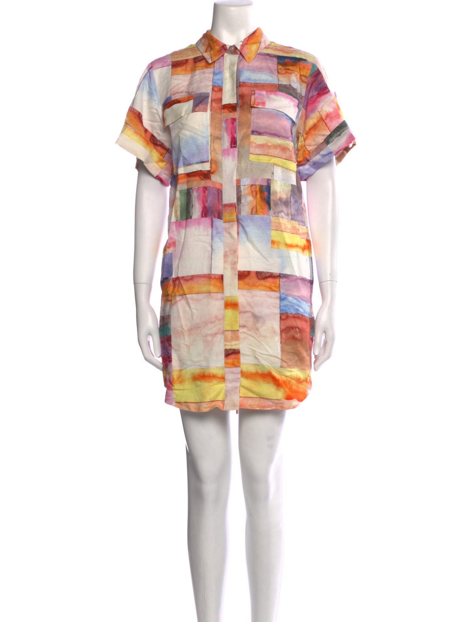 Hunter Bell Printed Mini Dress