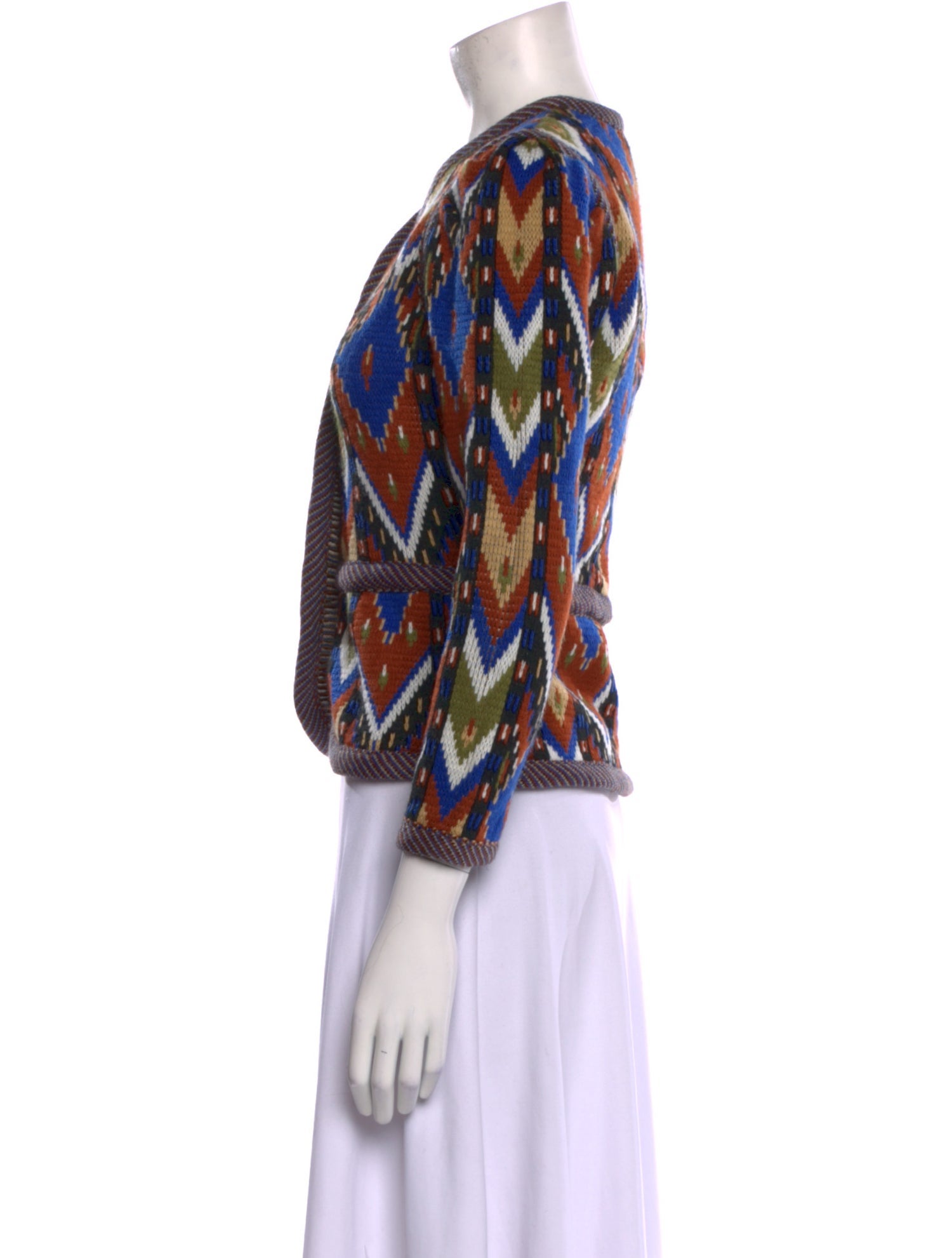 Hunter Bell Printed V-Neck Sweater