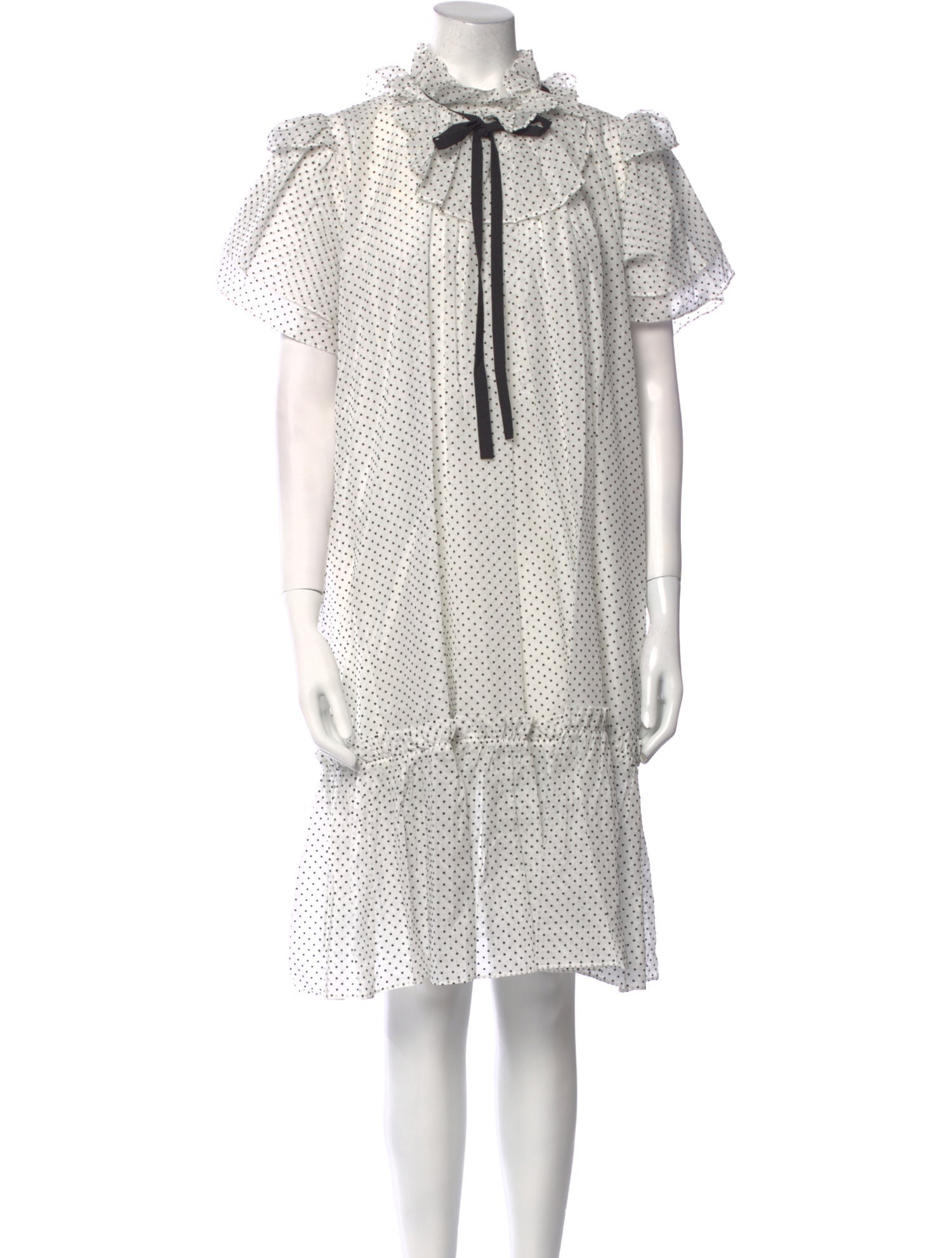 Hunter Bell Polka Dot Print Knee-Length Dress