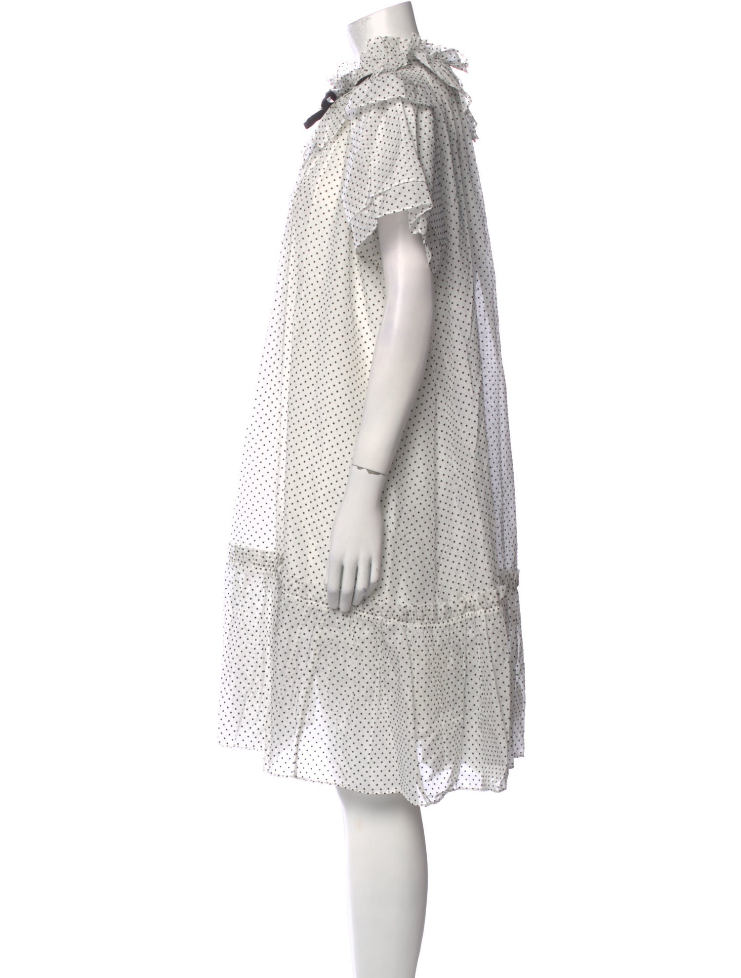 Hunter Bell Polka Dot Print Knee-Length Dress