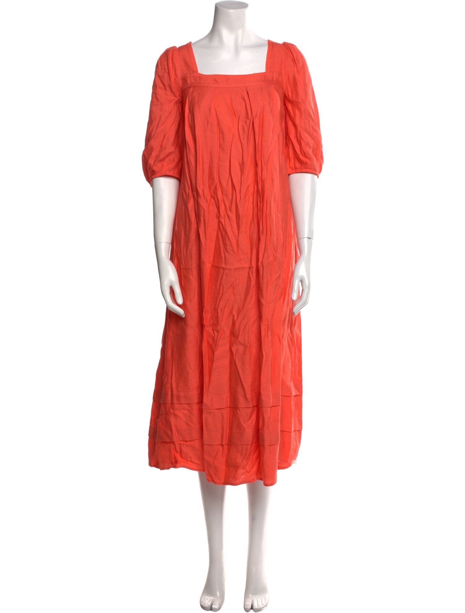 Hunter Bell Square Neckline Midi Length Dress
