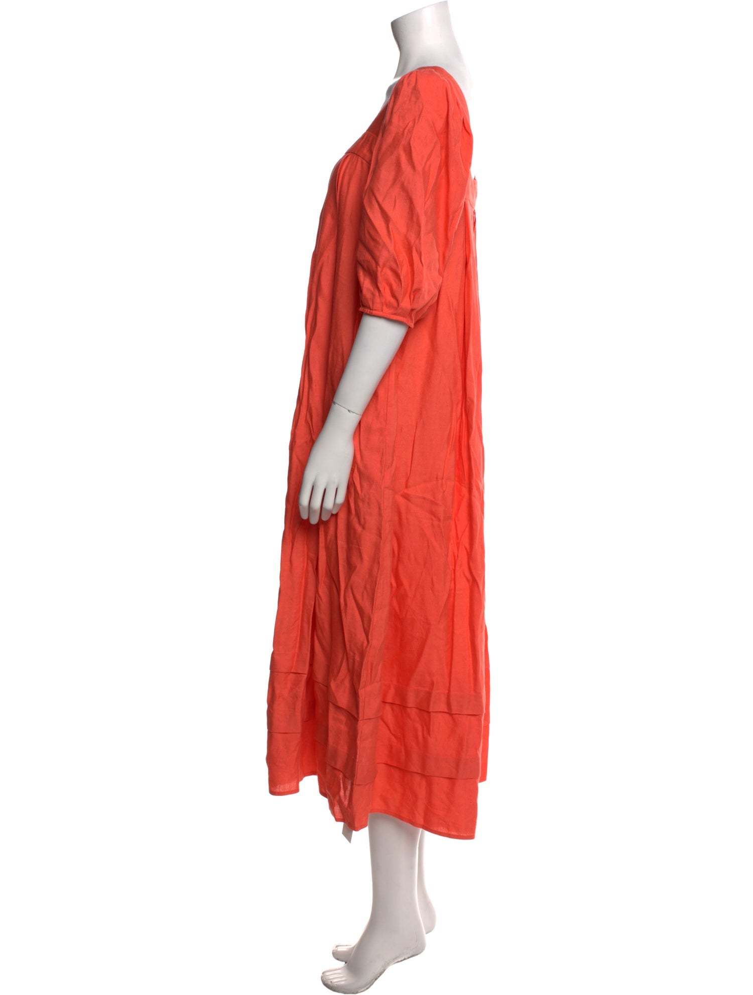 Hunter Bell Square Neckline Midi Length Dress