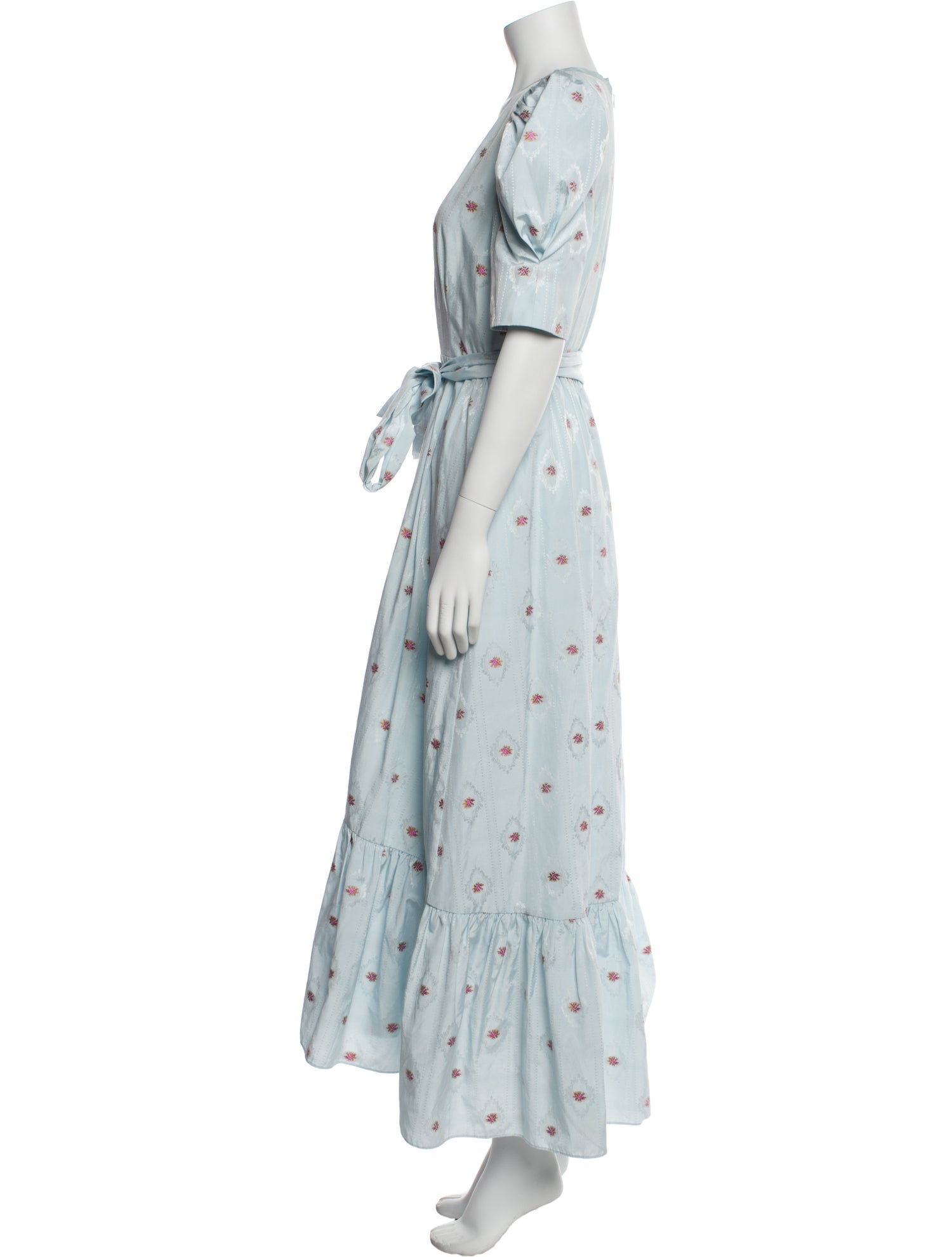 Hunter Bell Floral Print Long Dress