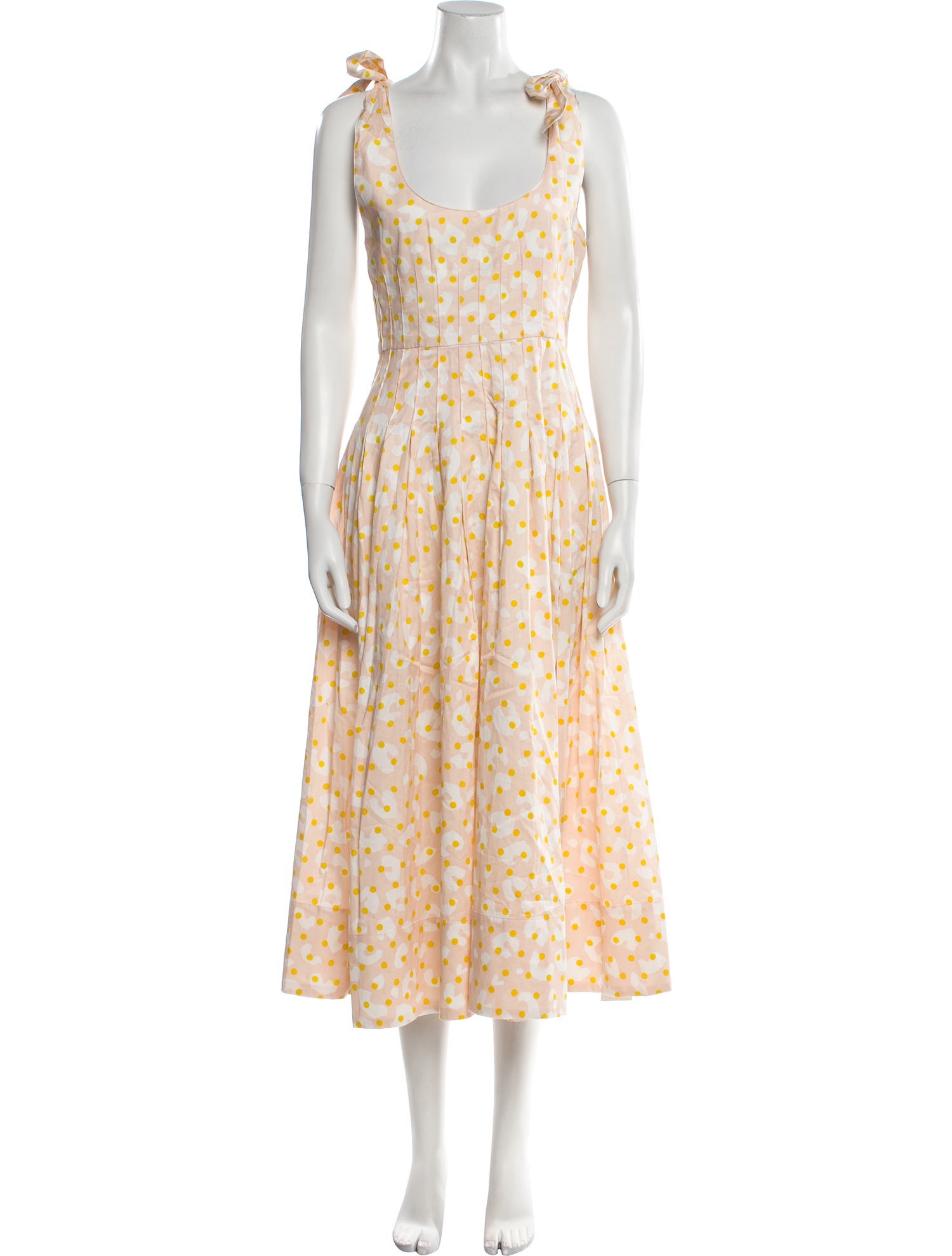 Hunter Bell Polka Dot Print Long Dress