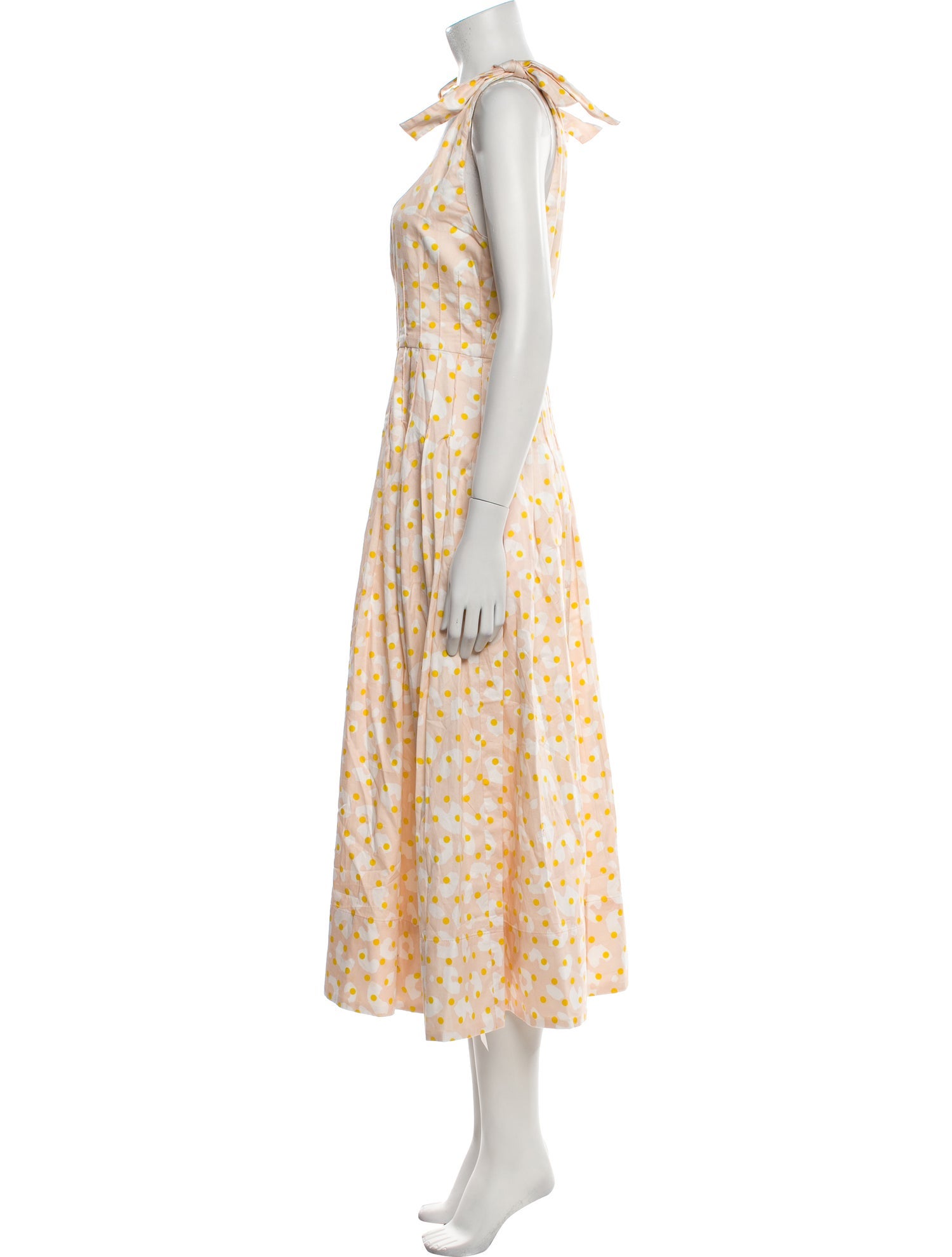 Hunter Bell Polka Dot Print Long Dress