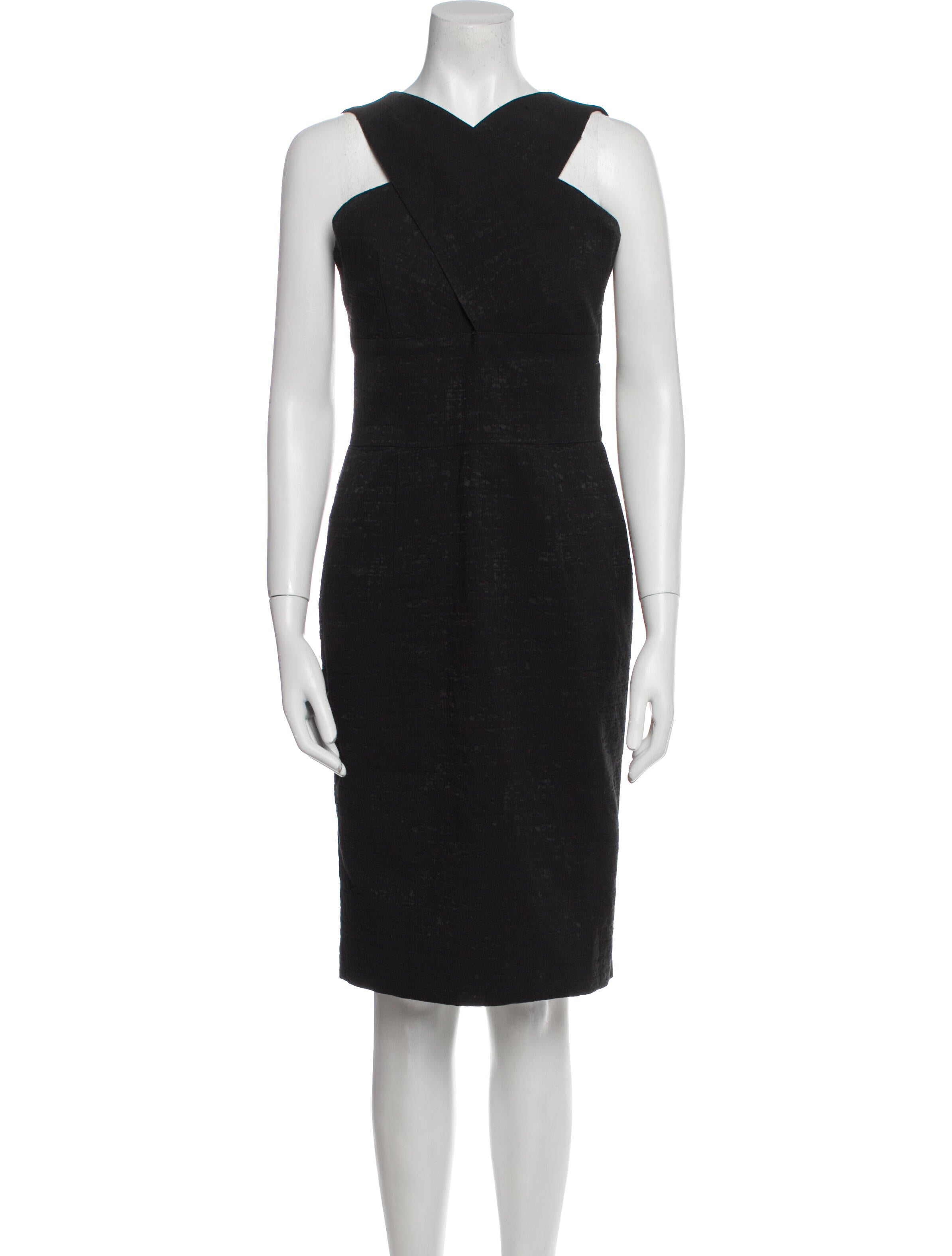 Hunter Bell V-Neck Knee-Length Dress