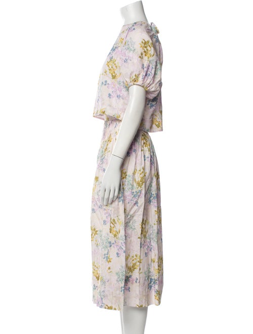 Hunter Bell Floral Print Ruffle Embellishment Skirt Set